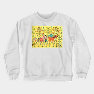 ola man and old woman carry a turnip 1983 - Margaret Preston Crewneck Sweatshirt